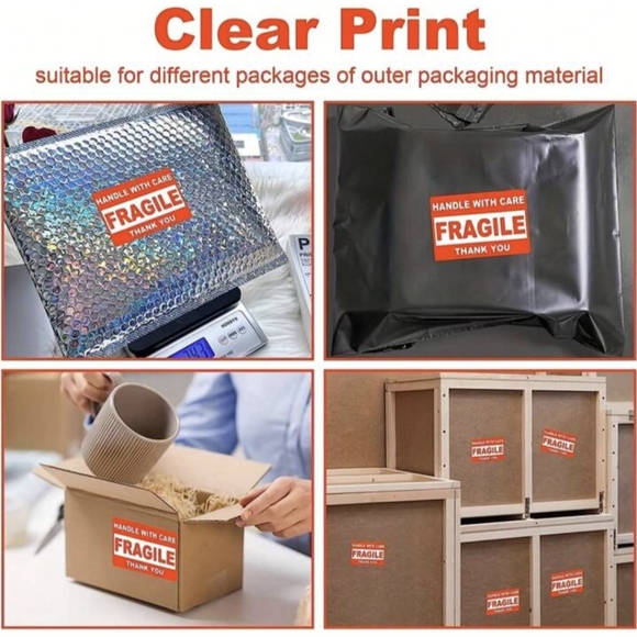 25 Fragile Products Label Sticker - Picture 3 of 6